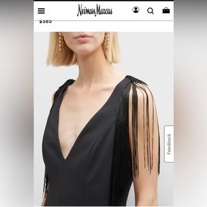 NWT Pinko Fringe Mini Dress Size IT 40/US 4